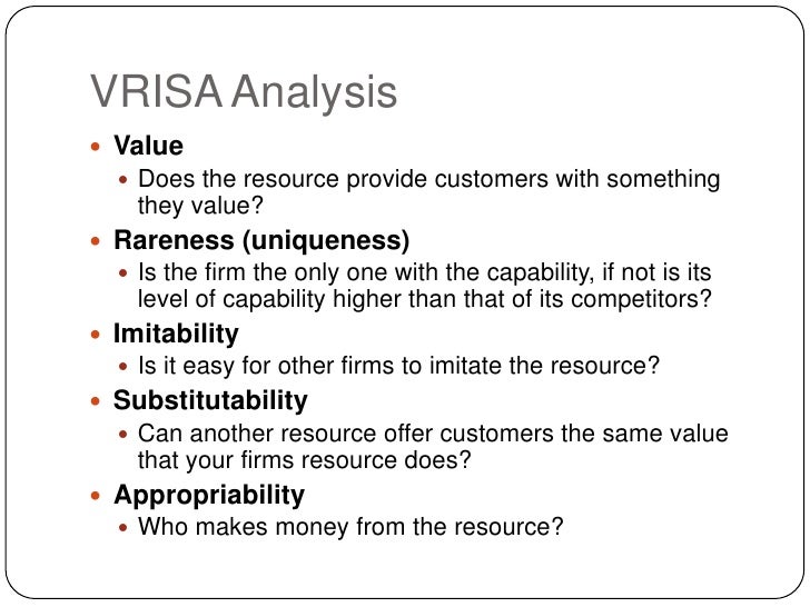 resources and capabilities theory resources and capabilities perspective